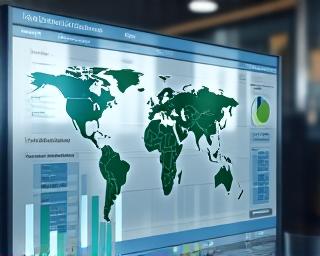 Interactive dashboard showing data trends